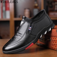 حذاء رجالي أسود أحذية فاخرة براون الانزلاق على أحذية الرجال موضة جلد حذاء كاجوال للرجل 2022 Zapatos كازياليس دي لوس هومبريس