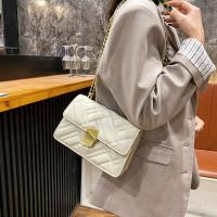 الإناث حقيبة فاخرة مصمم حقيبة يد عالية الجودة بسيطة موضة الصلبة سلسلة الكتف حقائب للنساء الكورية بولي Leather الجلود Crossbody