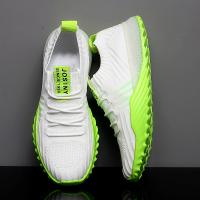 Moipheng النساء الشقق 2020 منصة جورب أحذية رياضية شبكة حذاء كاجوال بفتحات تهوية امرأة الصلبة الأخضر حجم كبير 35-45 Zapatos دي Mujer