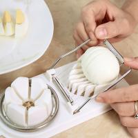 قطاعة بيض متعددة الوظائف من الفولاذ المقاوم للصدأ ، ملحقات المطبخ ، أدوات تقطيع البيض