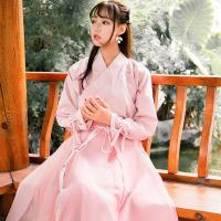 الأصلي الصينية عناصر تحسين hanfu النساء دفع led Ru العتيقة الوردي اللباس تنورة فتاة اللباس الجديد الربيع الملابس