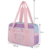 اليابانية نمط Preppy JK الوردي موحدة حقائب الكتف المدرسية للنساء الفتيات حقائب الأمتعة سعة كبيرة حقائب اليد حقيبة ساعي
