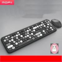 Mofii-مجموعة لوحة مفاتيح وماوس لاسلكية 666 جيجا هرتز ، ألوان مختلطة ، للمنزل والمكتب ، موفر للطاقة ، 2.4