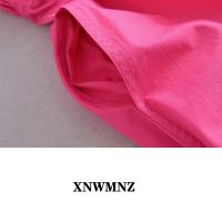 فستان صيفي للسيدات من XNWMNZ بفتحة كبيرة من قماش البوبلين وفتحة رقبة على شكل حرف v وأشرطة رفيعة قابلة للتعديل بجيوب جانبية فستان فساتين قصيرة